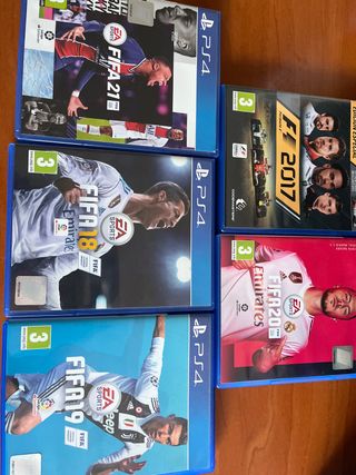 Lote 4 Juegos FIFA PS4: 18, 19, 20, 21