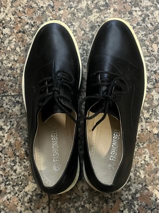 Scarpe donna nere stringate 39