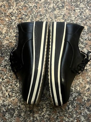 Scarpe donna nere stringate 39