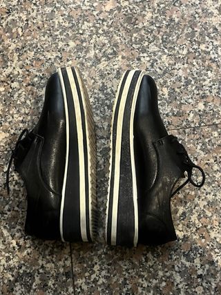 Scarpe donna nere stringate 39