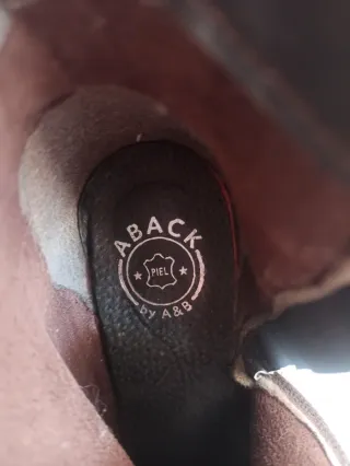 Botines Aback Beige/Marrón con Cordones y Cremalle