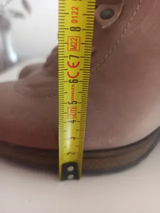 Botines Aback Beige/Marrón con Cordones y Cremalle