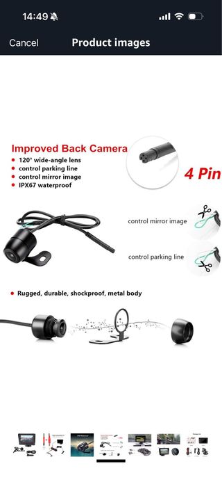 Cámara de Reversa Jansite IP68