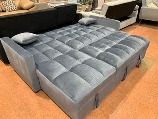 Sofá Cama Kris 210cm Tela Gris