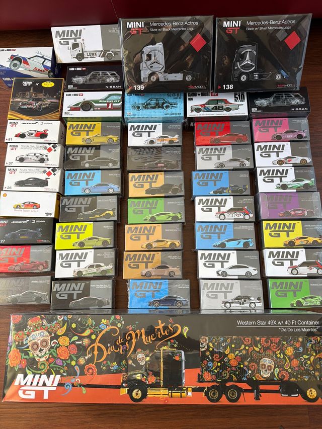 Mini GT Colección +300 coches (LBWK Kaido IMSA...)
