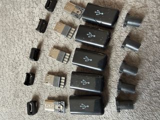 USB Male 5 Pin DIY Micro USB Connector Set di 5