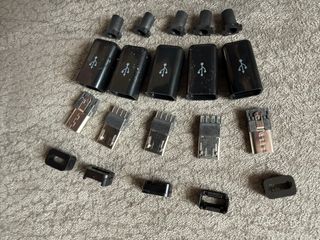 USB Male 5 Pin DIY Micro USB Connector Set di 5