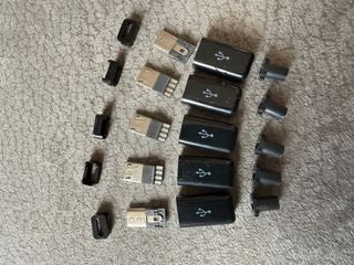 USB Male 5 Pin DIY Micro USB Connector Set di 5