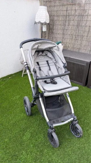 Cochecito Jané Kawai + Capazo Gris