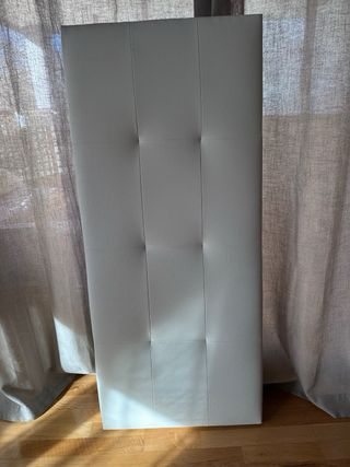 Cabecero de cama polipiel blanco