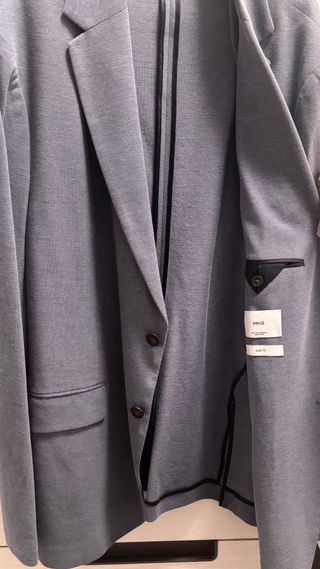 Americana gris hombre de lino