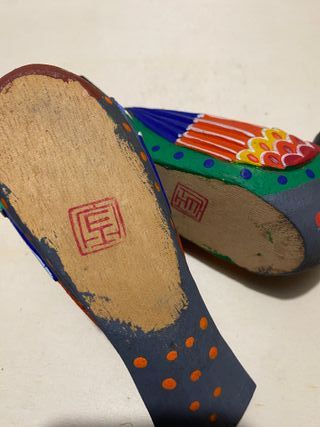 Coppie Anatre Coreane Legno Decorazione