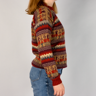 Jersey de alpaca estampado Talla S