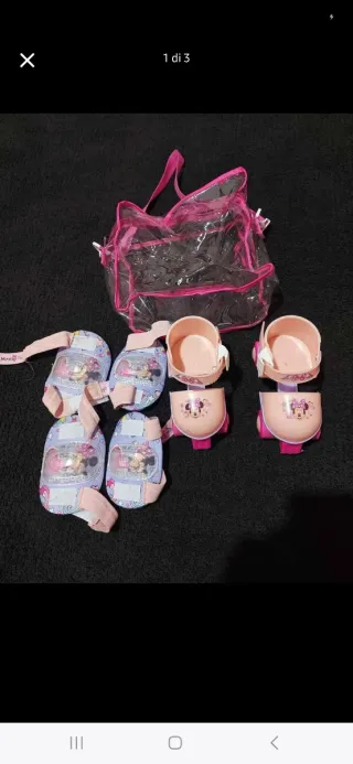 Pattini e protezioni Minnie Mouse