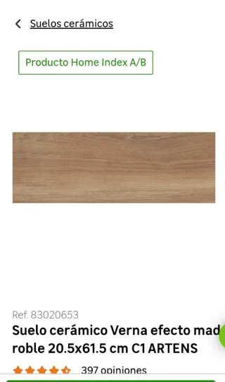 Porcelánico efecto roble