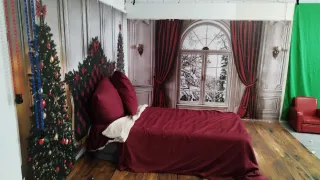 Habitación Navidad 3x3 con Cama