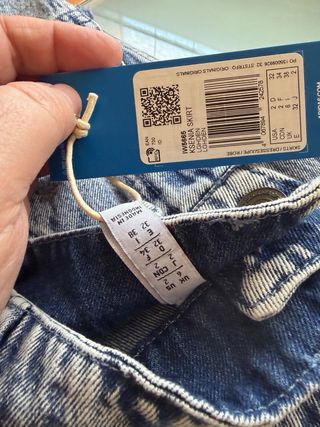 Falda vaquera larga Adidas