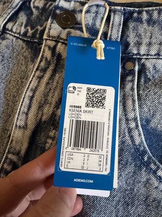 Falda vaquera larga Adidas