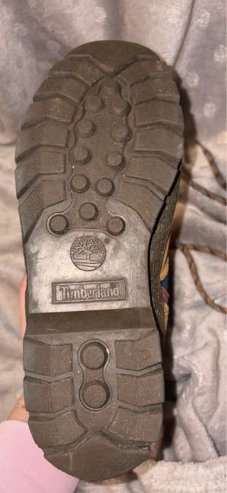 Timberland vintage anni 90 hiker euro cachi e blu