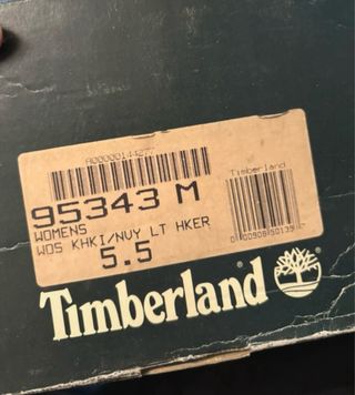 Timberland vintage anni 90 hiker euro cachi e blu