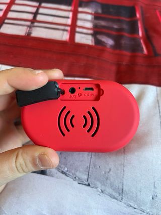 2 Altavoces Bluetooth Negro y Rojo