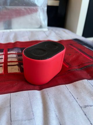 2 Altavoces Bluetooth Negro y Rojo