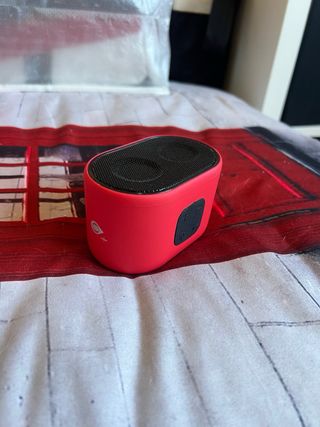 2 Altavoces Bluetooth Negro y Rojo