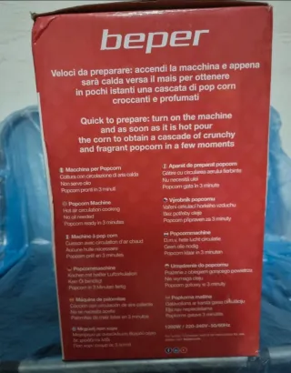 Macchina Pop Corn Rossa Beper