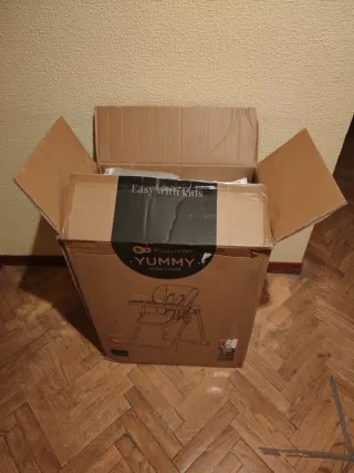 Trona Kinderkraft bebé gris