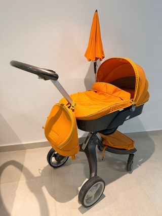 Carrito Bebé Stokke Xplory Completo Naranja
