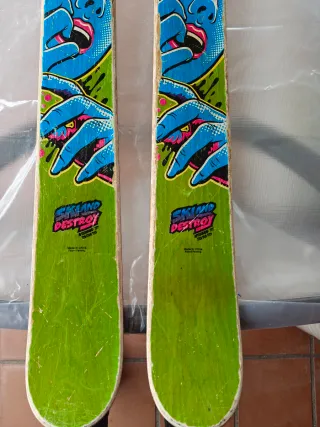 Esquís LINE Afterbang + fijaciones Marker Griffon