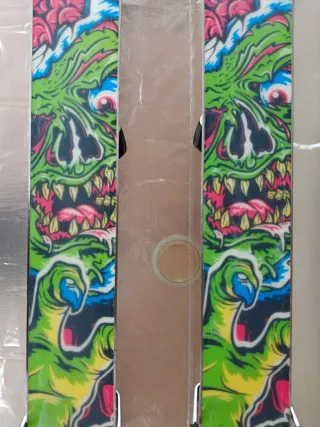 Esquís LINE Afterbang + fijaciones Marker Griffon