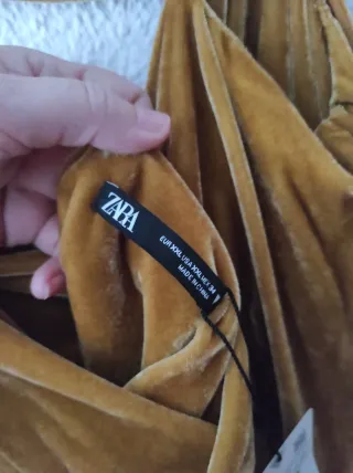 Vestido Terciopelo Zara