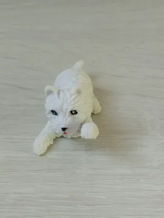 Pack 5 Perros Blancos Juguete Barbie.