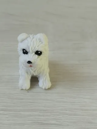 Pack 5 Perros Blancos Juguete Barbie.