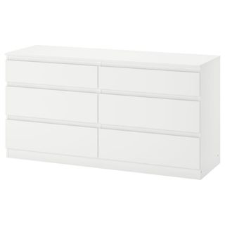 Cómoda KULLEN IKEA Blanca 6 cajones