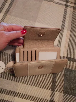 Monedero Karko & Co Beige/Marrón