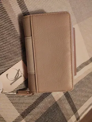 Monedero Karko & Co Beige/Marrón