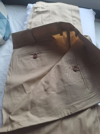 Pantalón Chino The Time of Bocha Beige Talla 50