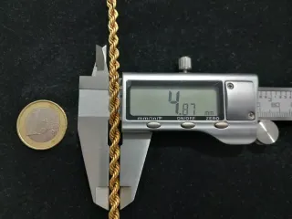 Cadena Salomónica de Oro 18K (02-00007)