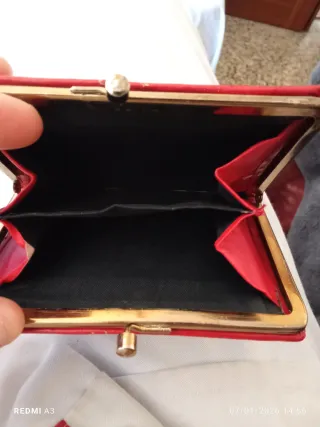 Monedero vintage floral