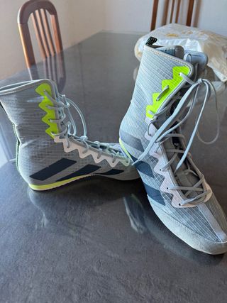 Zapatillas Boxeo Adidas Grises y Verdes