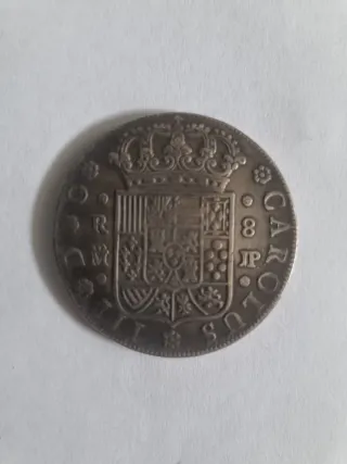 COPIA. Moneda 8 Reales 1762 Carlos III