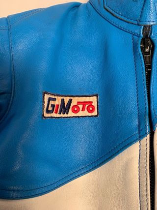 Tuta pelle moto vintage anni '80