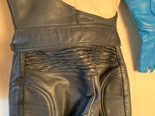 Tuta pelle moto vintage anni '80