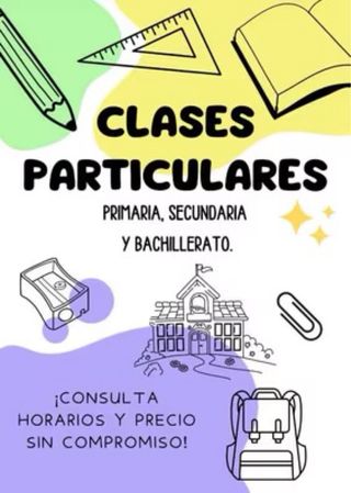Clases de refuerzo escolar! O de niñera!