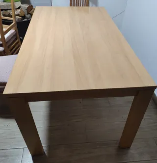 Mesa de salón extensible madera