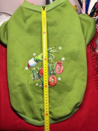 Felpa per cani natalizia grinch