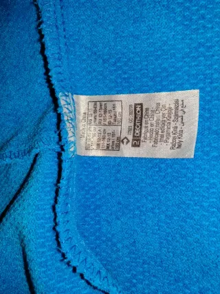 Albornoz piscina azul poliéster