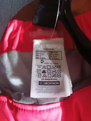 Pantaloni da sci rosa fluo